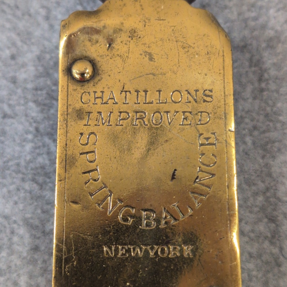 Antique Chatillons Improved Spring Balance Scale New York 24 lb VTG 10.5"‎ - Picture 2 of 7